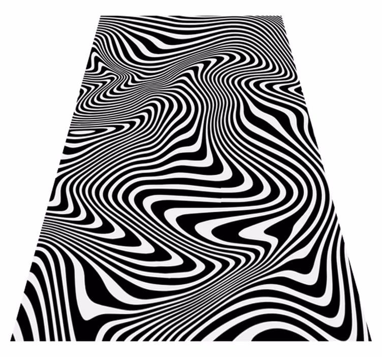 Animal vinyl carpet with zebra 3d effect - TenStickers
