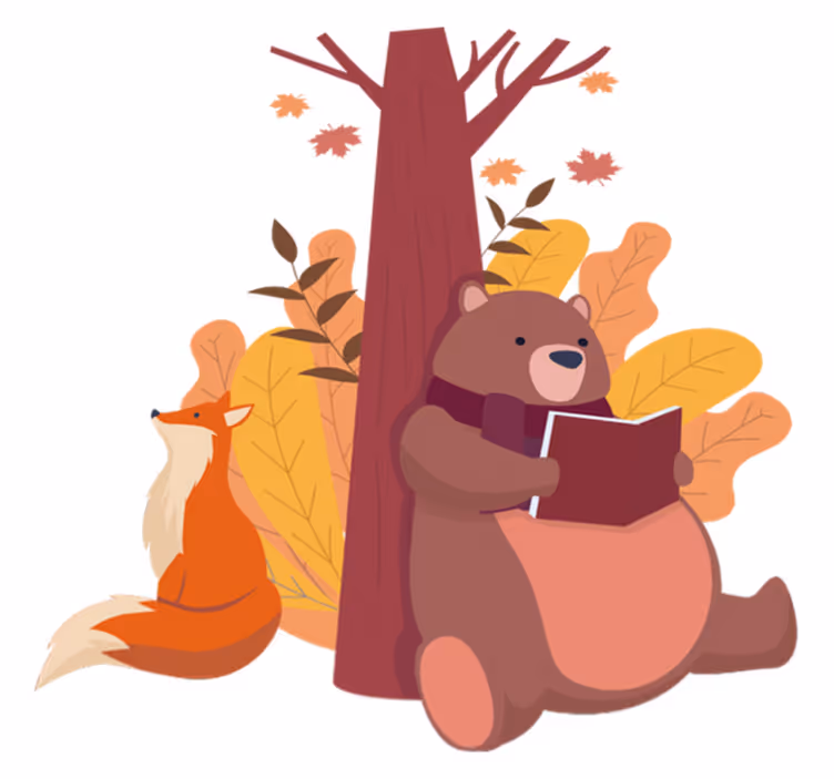 Animal vinyl carpet with animal tree design - TenStickers