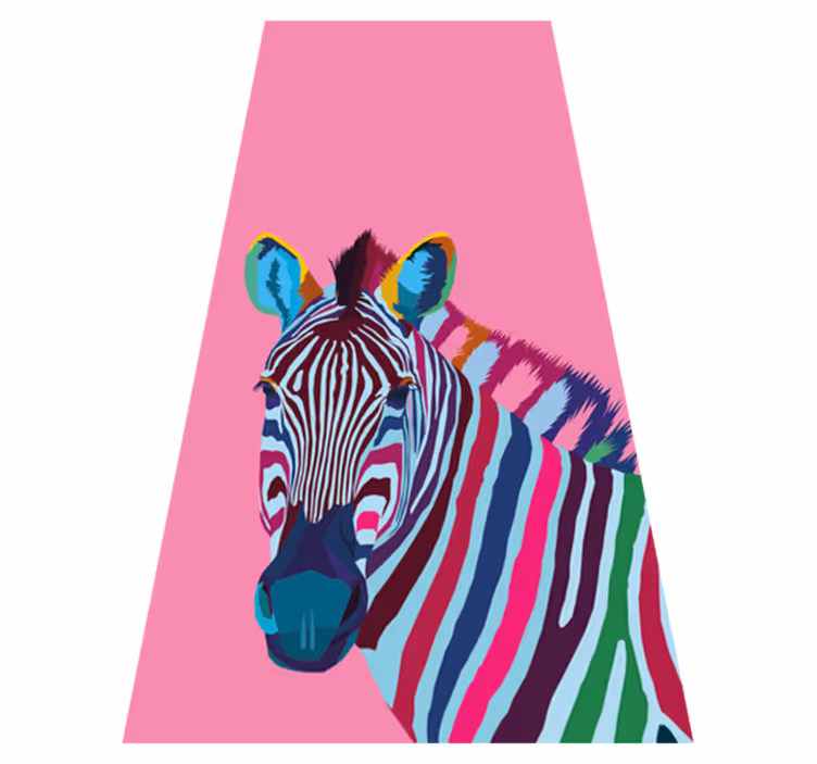 Animal vinyl carpet zebra pop art iphone - TenStickers