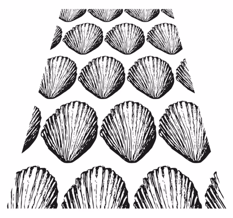 Animal vinyl carpet retro seashell design - TenStickers