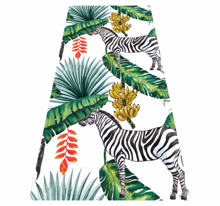 Animal vinyl carpet with nature design - TenStickers