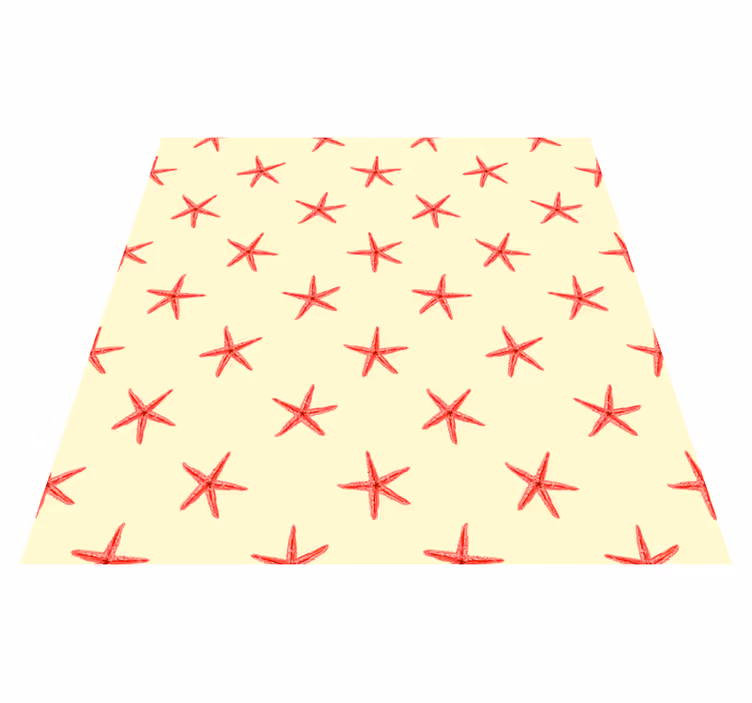 Animal vinyl carpet starfish on fine sand - TenStickers