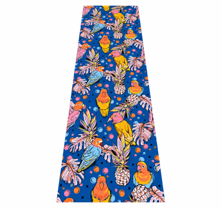Colorful plumage animal vinyl carpet - TenStickers