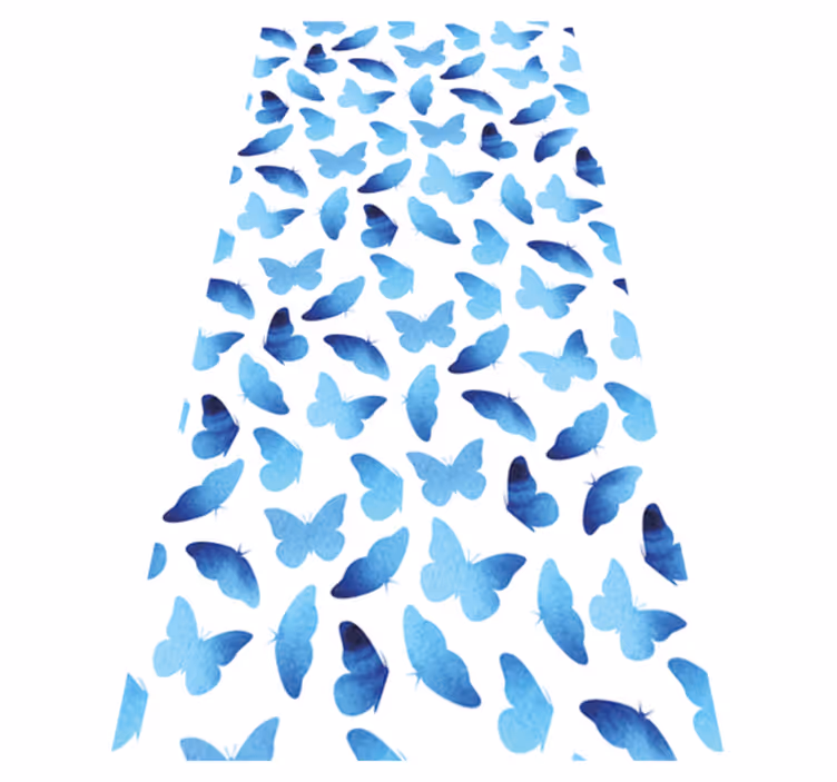 Animal vinyl carpet painted butterflies - TenStickers