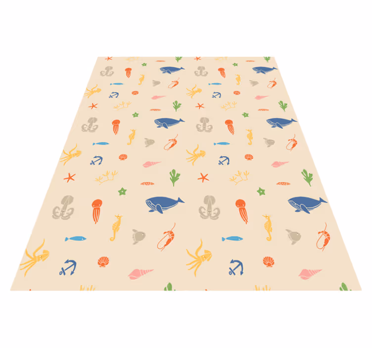 Animal vinyl carpet marine life design - TenStickers
