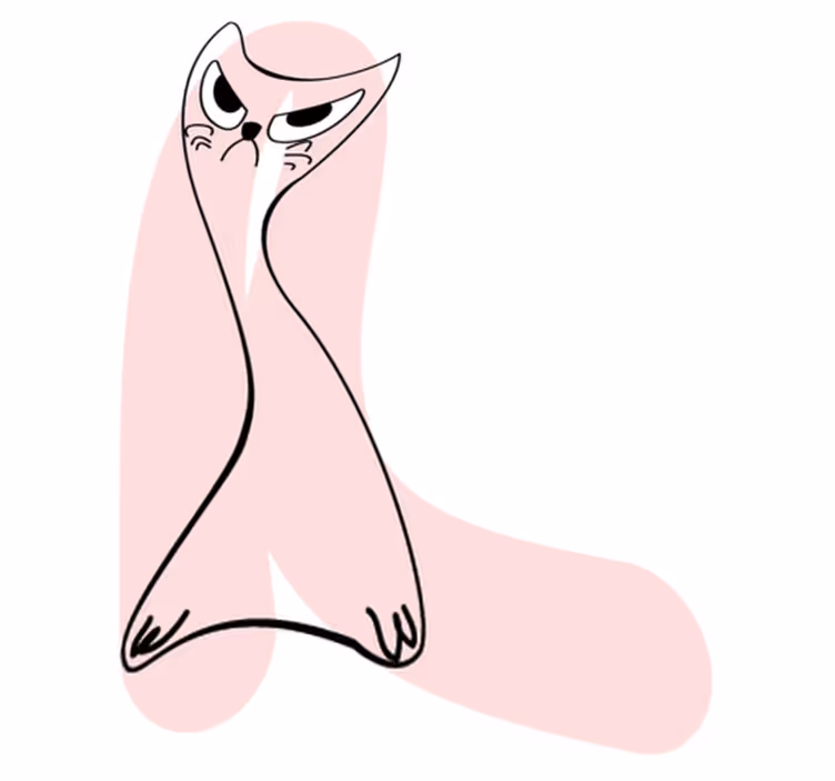 Angry silhouette animal vinyl carpet - TenStickers