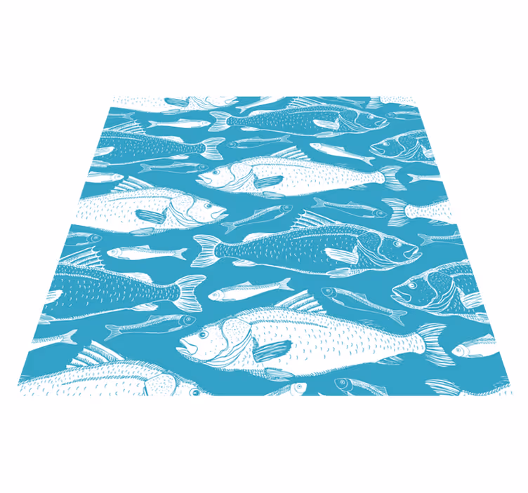 Animal vinyl carpet aquatic fish design - TenStickers