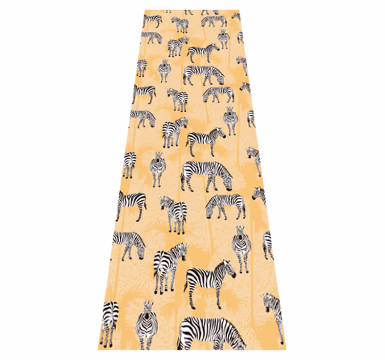 Animal vinyl carpet zebra patterns - TenStickers