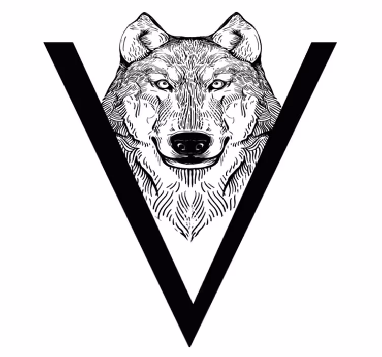 Animal vinyl carpet wolf design - TenStickers