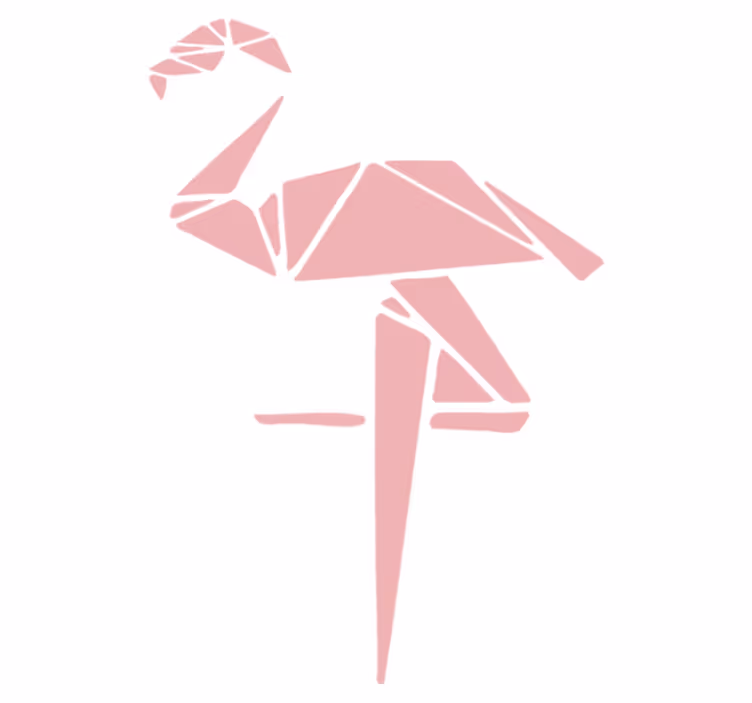 Animal vinyl carpet stylish flamingo design - TenStickers