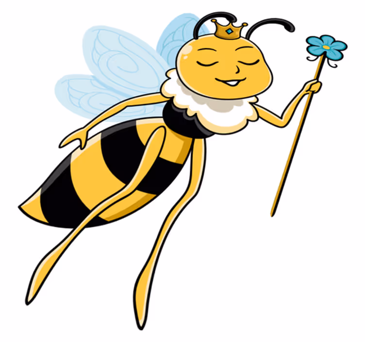 Animal vinyl carpet royal bee design - TenStickers