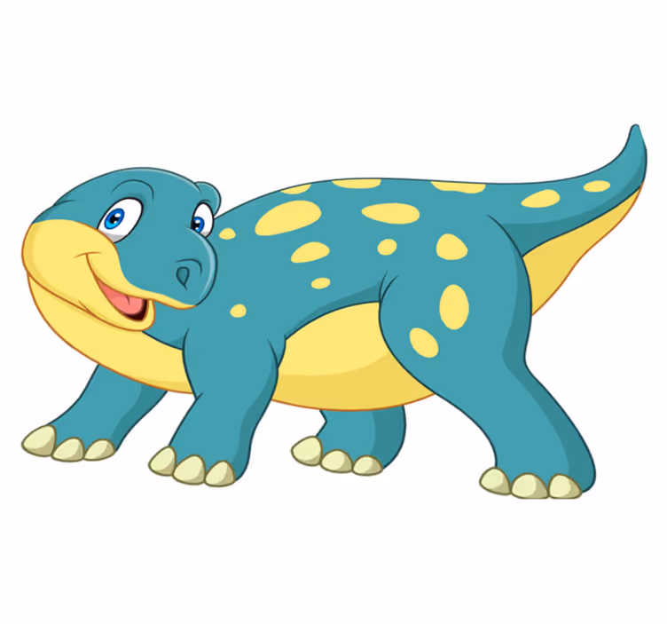 Animal vinyl carpet joyful animated dinosaur - TenStickers