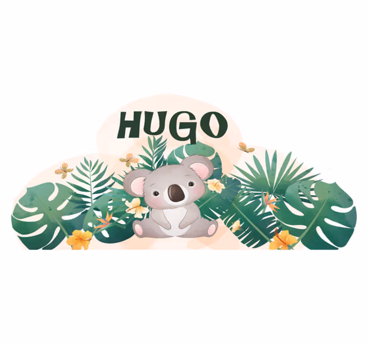 Animal vinyl carpet koala jungle design - TenStickers