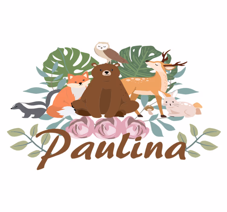 Animal vinyl carpet forest animal gathering - TenStickers