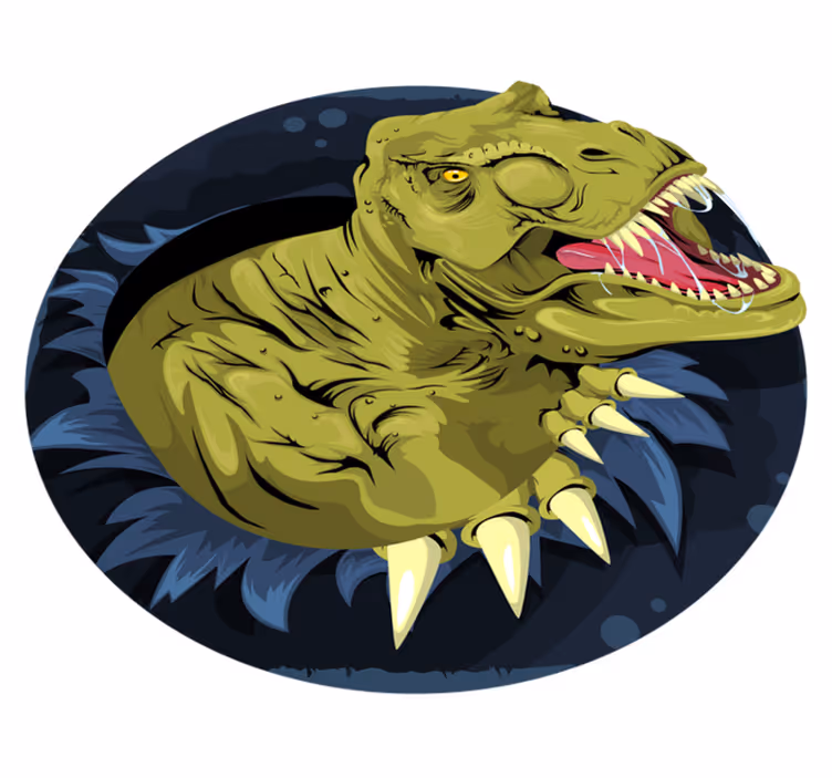Tyrannosaurus rex skull animal vinyl carpet - TenStickers