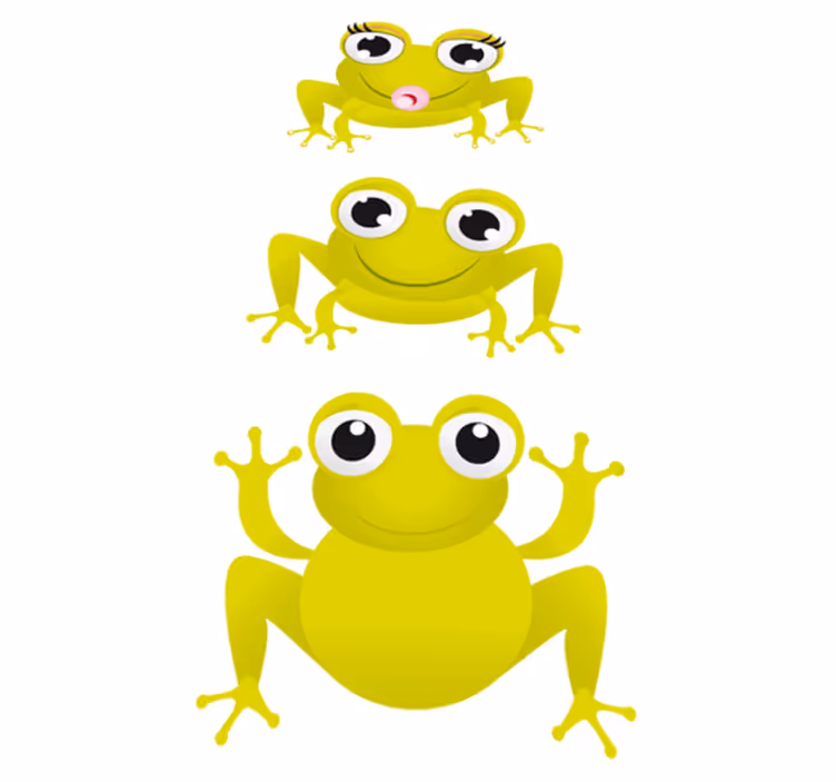 Baby frogs animal vinyl carpet - TenStickers