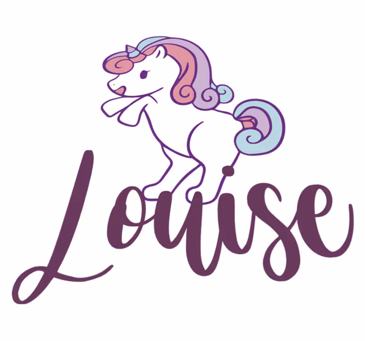 Funny small unicorn animal vinyl carpet - TenStickers