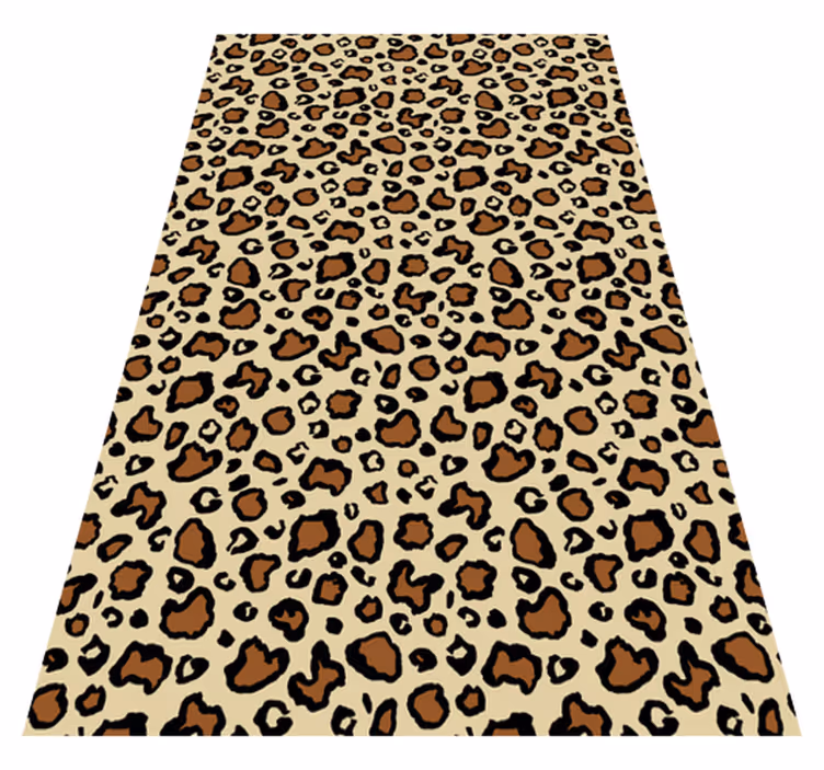 Animal vinyl carpet classic leopard print - TenStickers