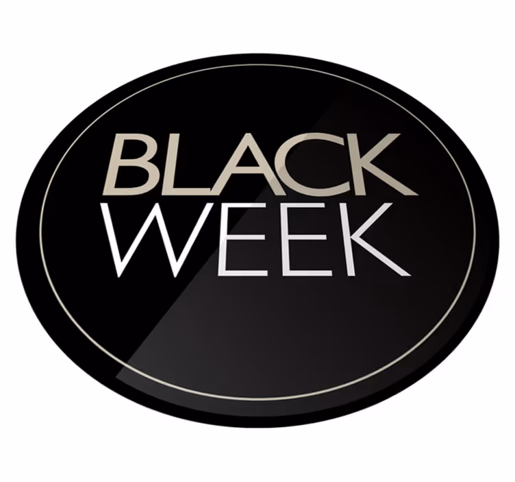Black friday vinyl carpet promo black week - TenStickers