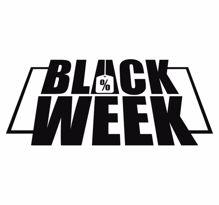 Black friday vinyl carpet for window display - TenStickers