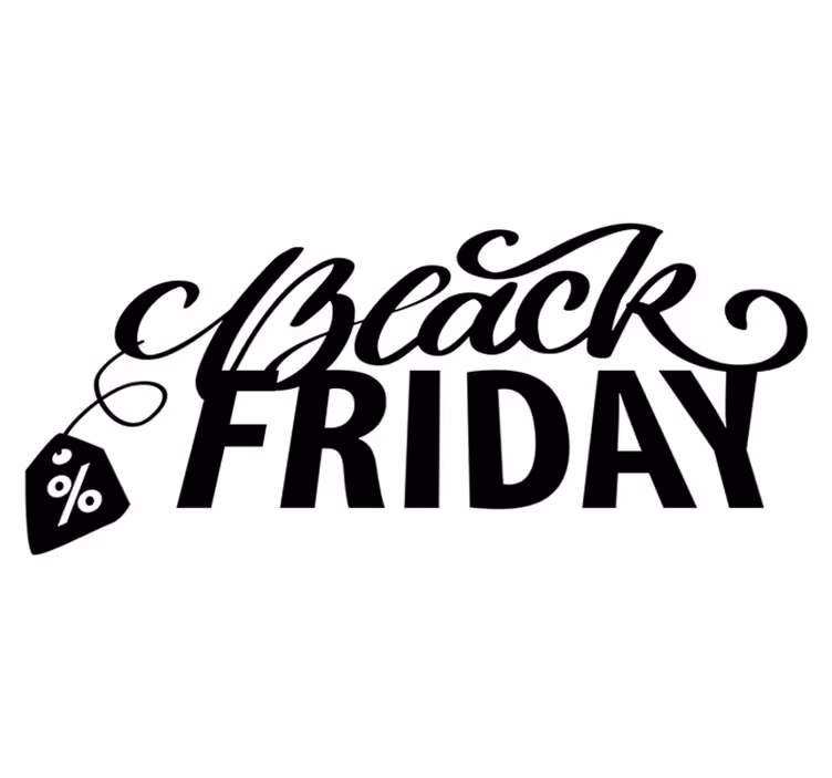 Black friday vinyl carpet pretty black friday with tags - TenStickers