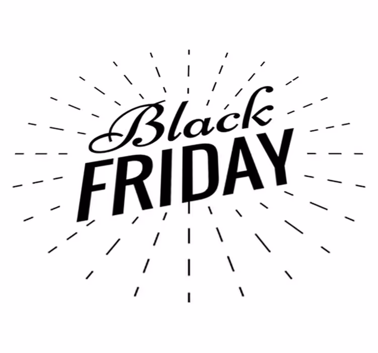 Black friday vinyl carpet shimmering elegance - TenStickers