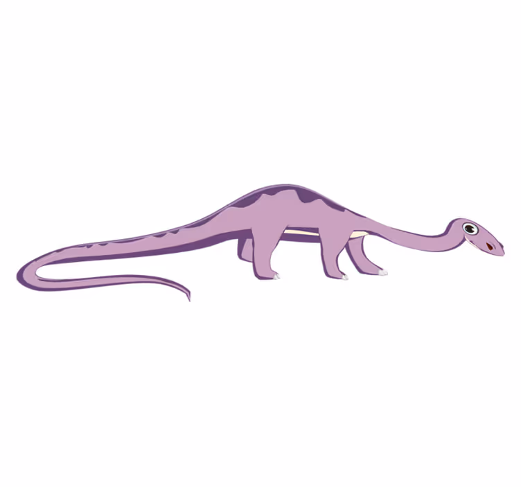 Animal vinyl carpet friendly long-necked dinosaur - TenStickers