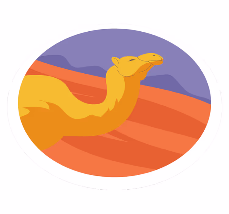 Animal vinyl carpet desert animal - TenStickers