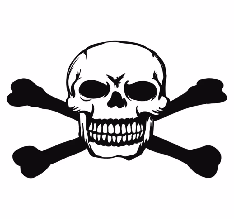 Halloween vinyl carpet skull for car - TenStickers