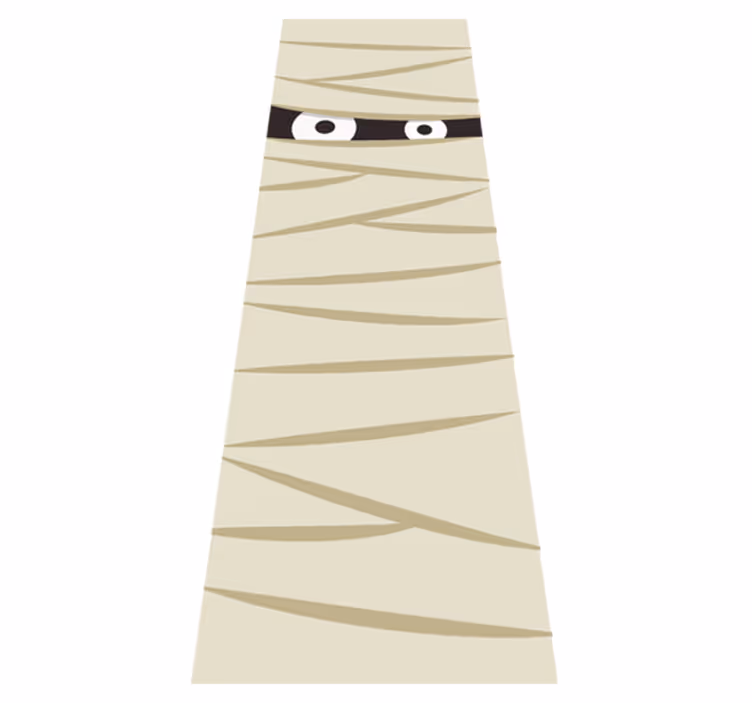 Halloween vinyl carpet mummy eyes design - TenStickers