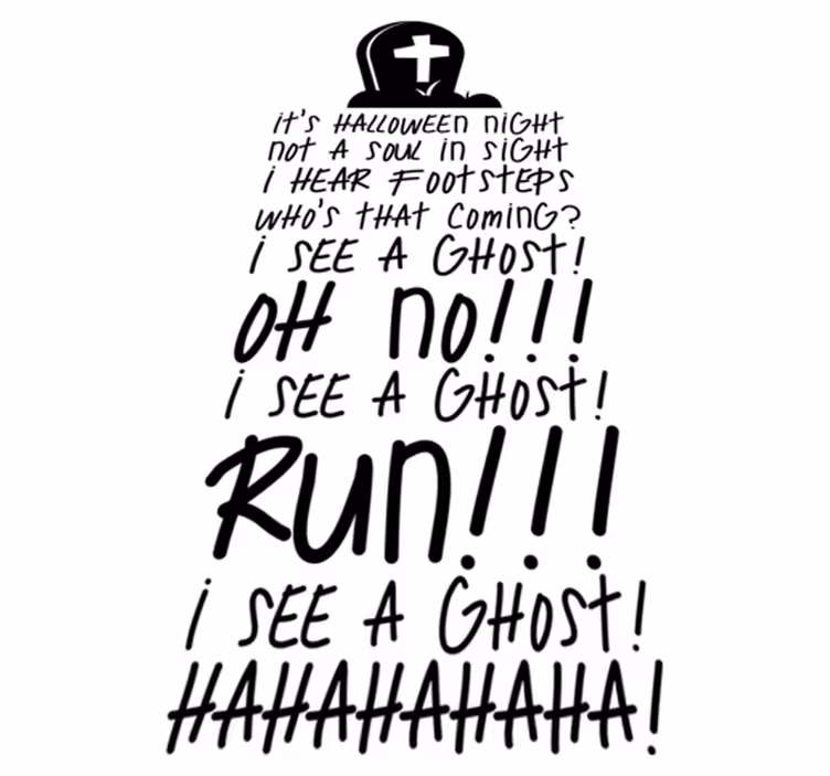 Halloween vinyl carpet - thriller - TenStickers