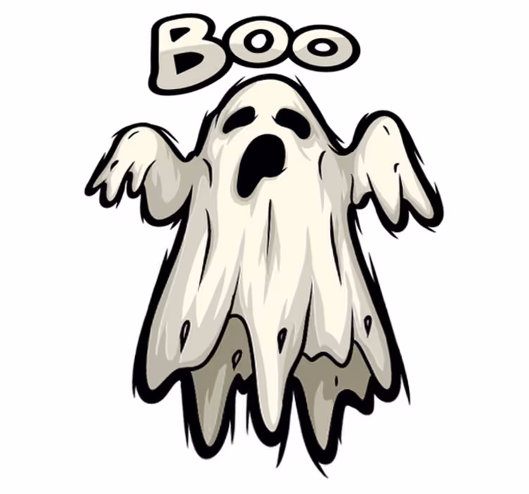 Halloween vinyl carpet boo ghost design - TenStickers