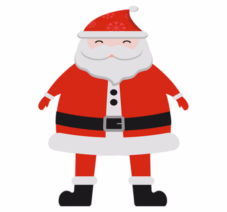 Christmas vinyl carpet santa claus for children - TenStickers