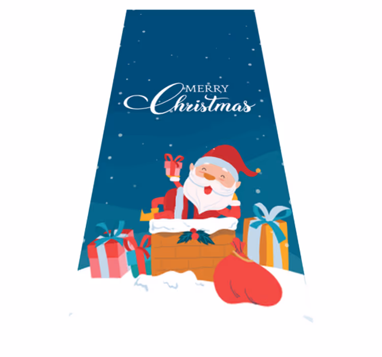 Christmas vinyl carpet for a jolly santa celebration - TenStickers
