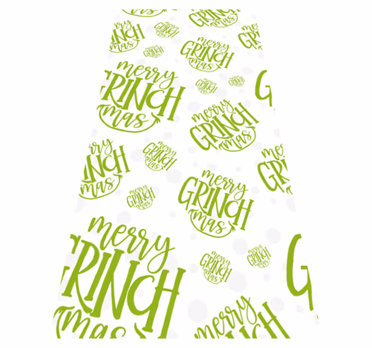 Christmas vinyl carpet merry grinchmas design - TenStickers