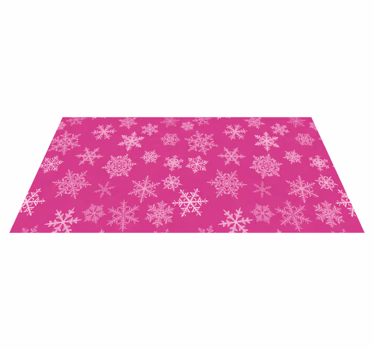 Christmas vinyl carpet with snowflake pattern - TenStickers