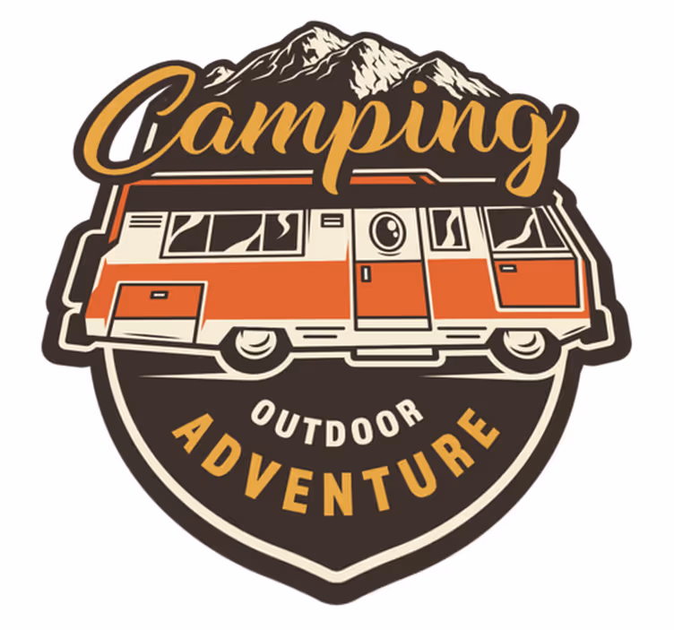 Floral vinyl carpet motorhome camping journey - TenStickers
