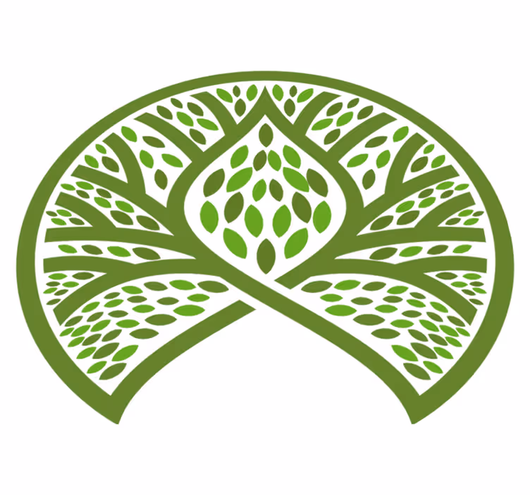 Floral vinyl carpet leafy nature design - TenStickers