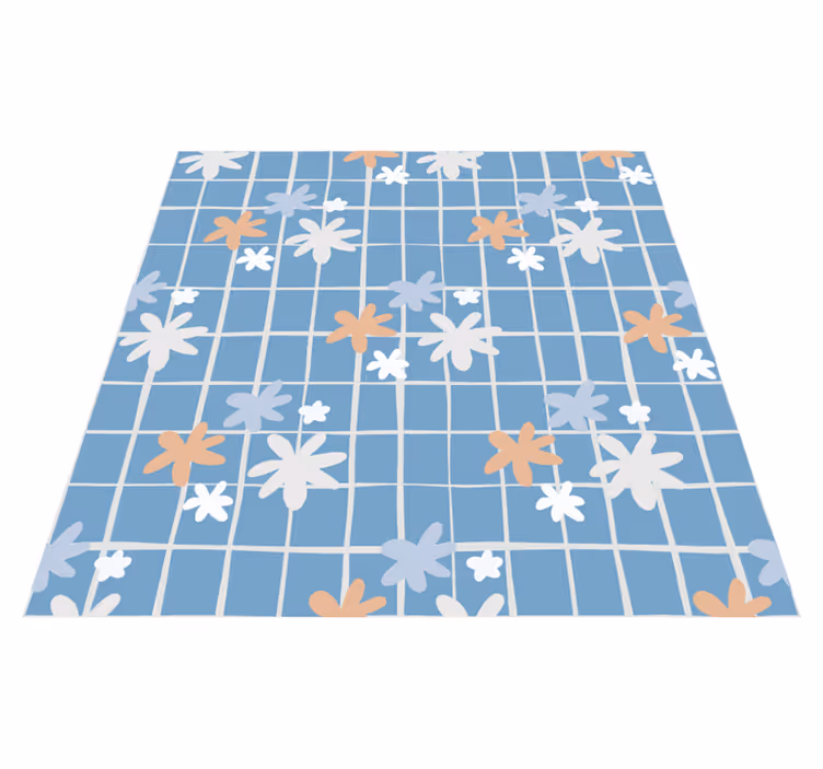 Floral vinyl carpet floral element design - TenStickers