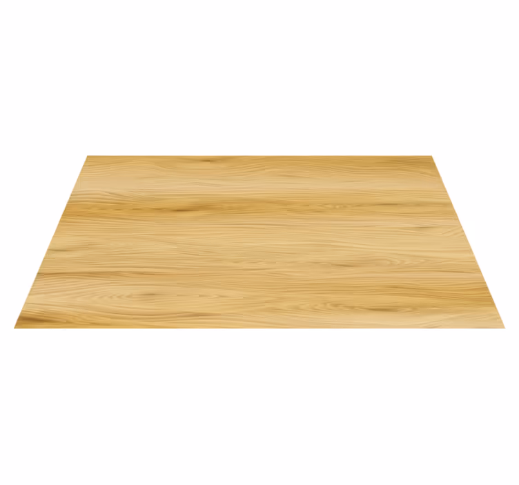 Floral vinyl carpet with realistic wood texture - TenStickers