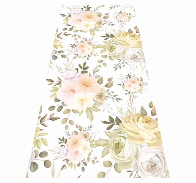 Beautiful floral seamless pattern floral vinyl carpet - TenStickers