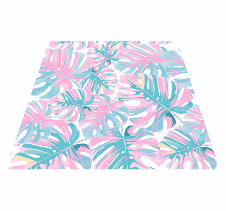 Delicious monstera floral vinyl carpet - TenStickers