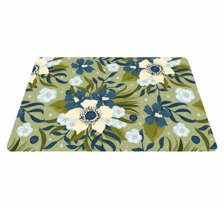 Floral vinyl carpet summer colorful design - TenStickers