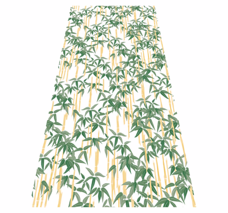 Floral vinyl carpet bamboo branches for window - TenStickers