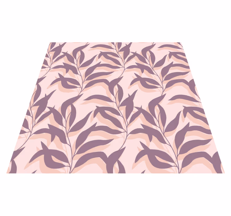 Floral vinyl carpet palma tropical blush design - TenStickers