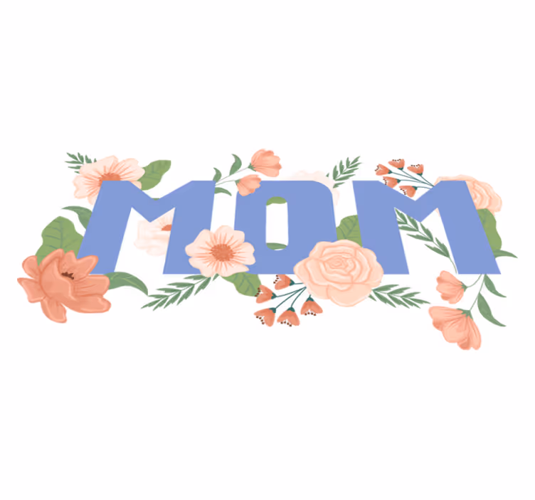 Floral vinyl carpet floral mother's day design - TenStickers