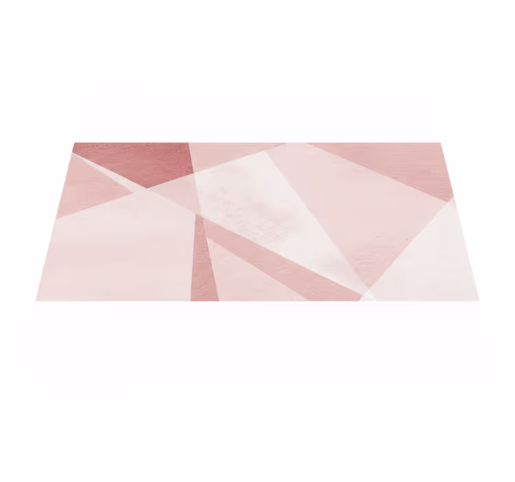 Geometric vinyl carpet in teal pastel design - TenStickers