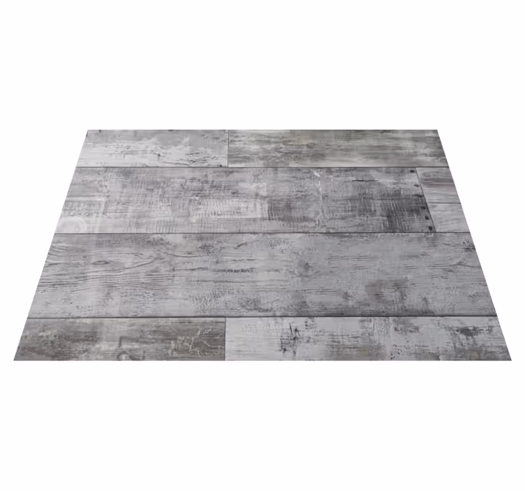 Dining room vinyl carpet grey wooden planks - TenStickers