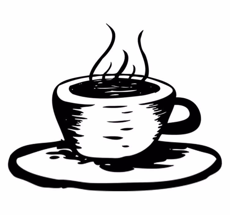 Kitchen vinyl carpet coffee with milk - TenStickers