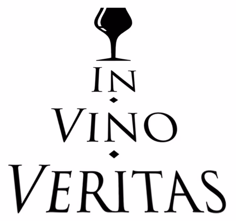 Kitchen vinyl carpet truth in wine - TenStickers